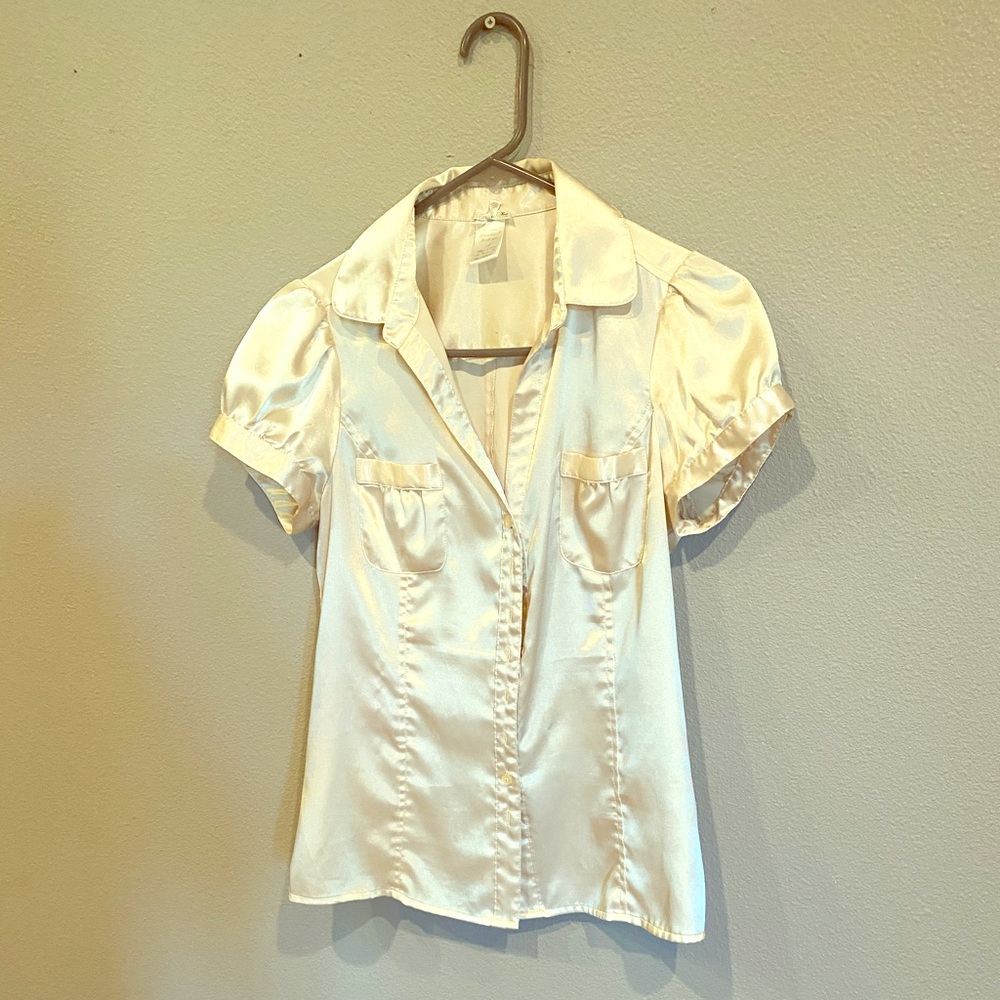 Gorgeous Cream Dress Button Up